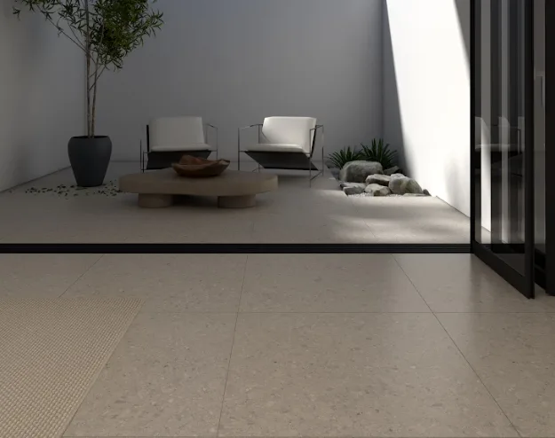 Ambiente com SAVANE Terrazine 91x91cm
